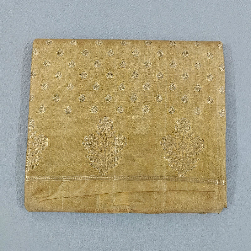 Hayagrivas Golden-Beige Fancy Cotton Saree SSCBF120H2-3