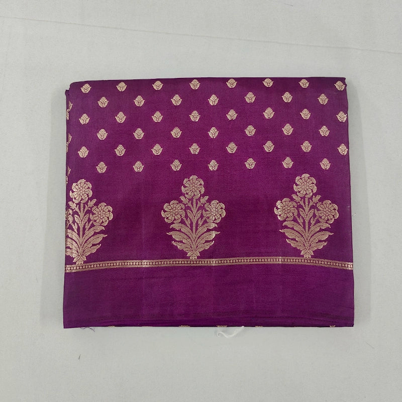 Hayagrivas Purple Fancy Cotton Saree SSCBF120H2-5