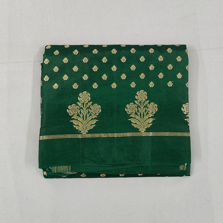 Hayagrivas Bottle Green Fancy Cotton Saree SSCBF120H2-8