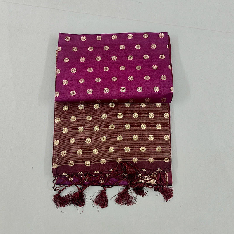Hayagrivas Plum Purple Fancy Cotton Saree SSCBF120H3-4