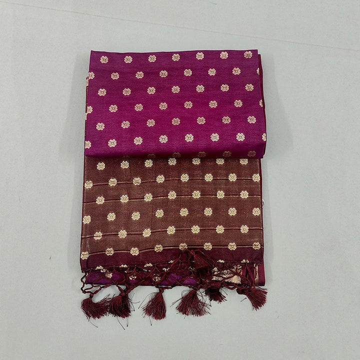 Hayagrivas Plum Purple Fancy Cotton Saree SSCBF120H3-4