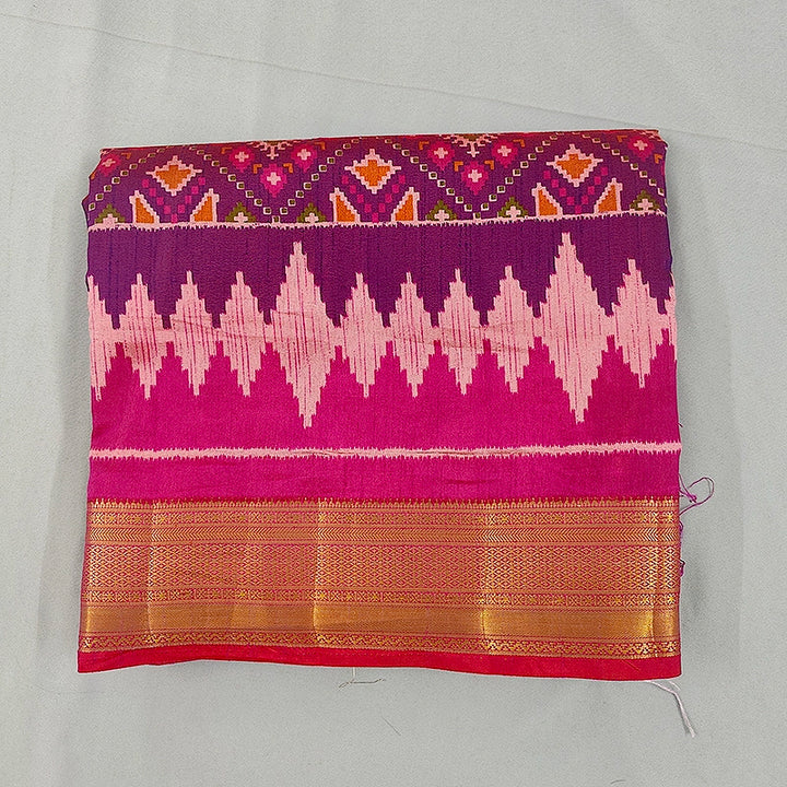 Hayagrivas Deep Purple Fancy Cotton Saree SSCBF120H7-12