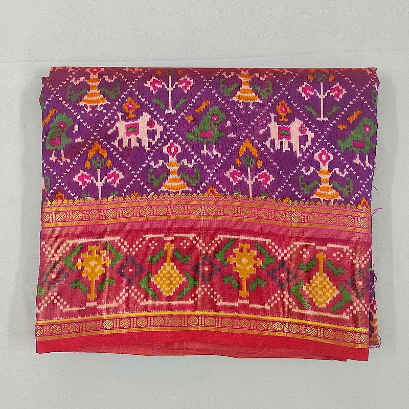 Hayagrivas Purple Fancy Cotton Saree SSCBF120H7-17