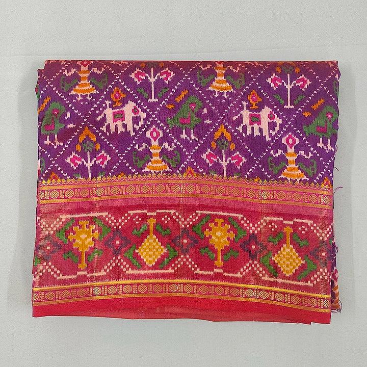 Hayagrivas Purple Fancy Cotton Saree SSCBF120H7-17