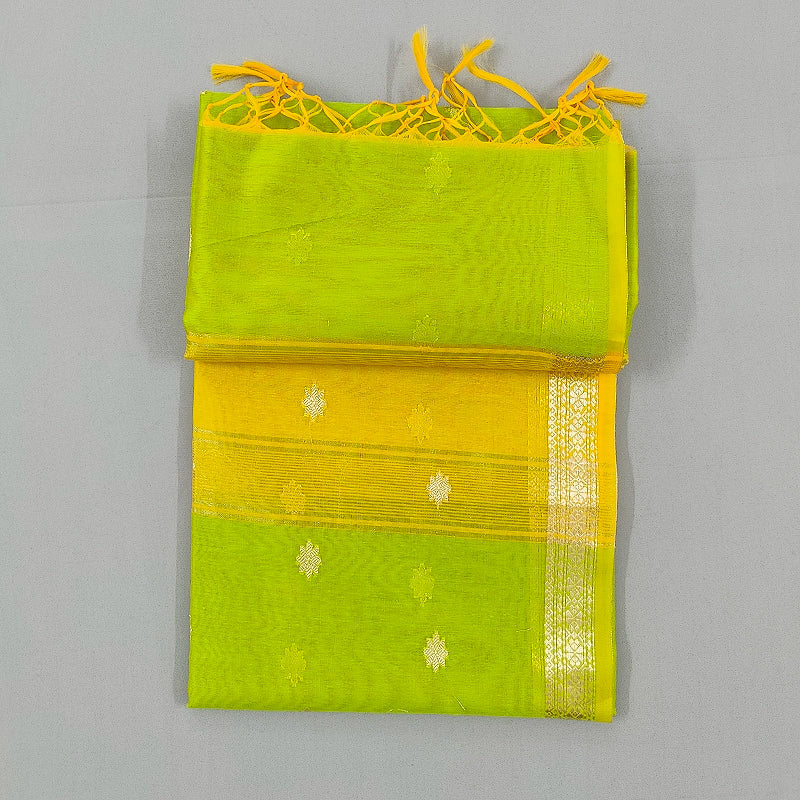 Hayagrivas Parrot Green Fancy Cotton Saree SSCBF121H4-18
