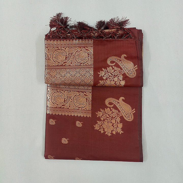Hayagrivas Maroon Fancy Cotton Saree SSCBF121H6-17