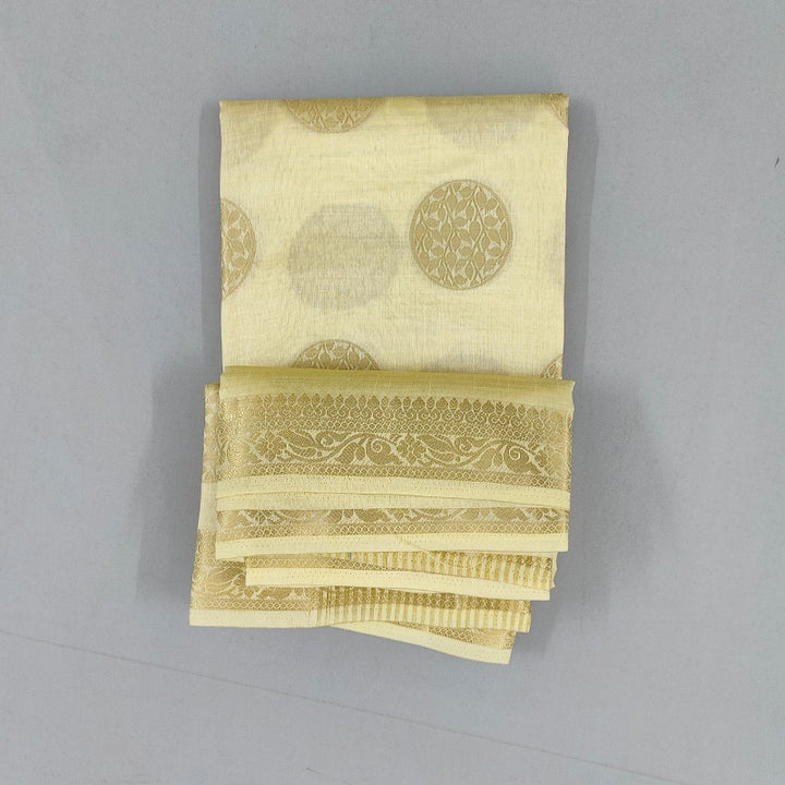 Hayagrivas Cream Fancy Cotton Saree SSCBF121H7-10