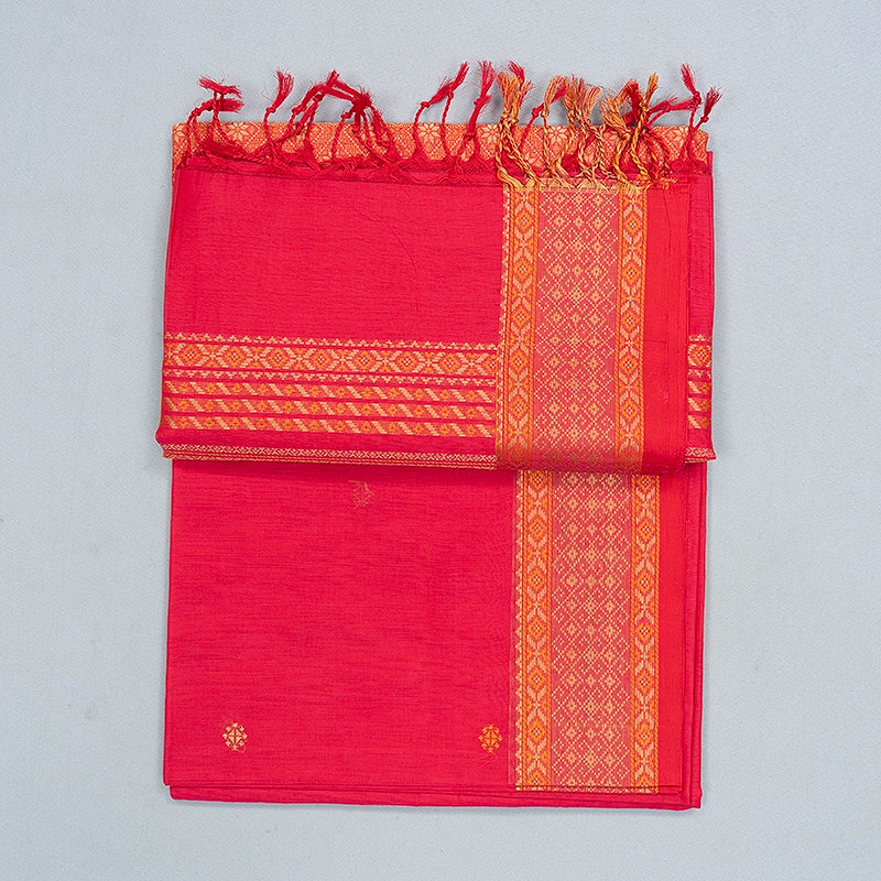 Hayagrivas Pink Handloom Kanchi Cotton Saree SSCBF132H1-1