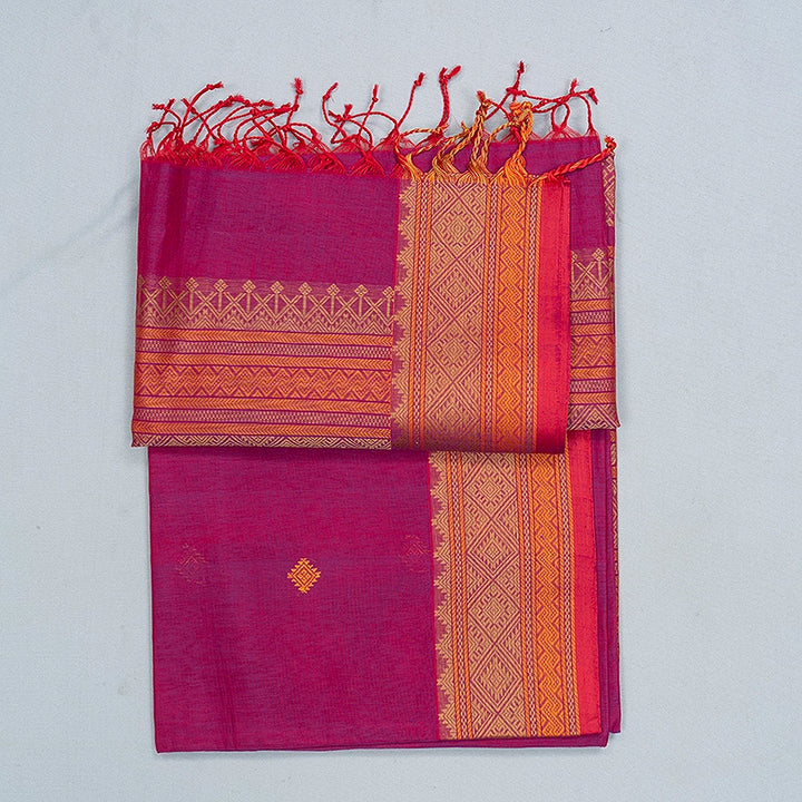 Hayagrivas Purple Handloom Kanchi Cotton Saree SSCBF132H30-1