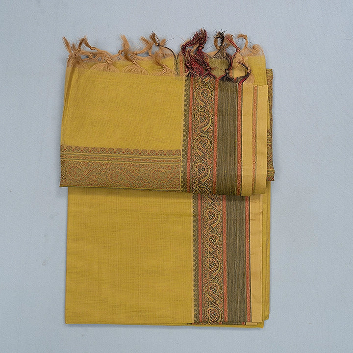 Hayagrivas Lime Green Handloom Kanchi Cotton Saree SSCBF132H7-1