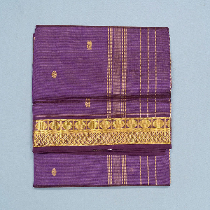 Hayagrivas Purple Pure Silk Cotton Saree SSCBF137H8-14