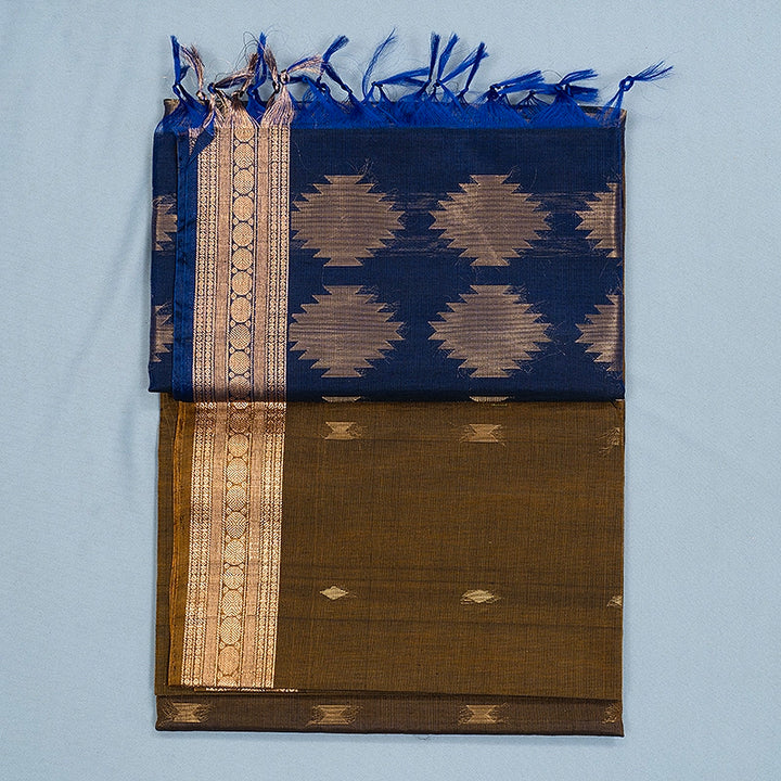 Hayagrivas Honey Shade Kora Silk Cotton Saree SSCBF156H5-5