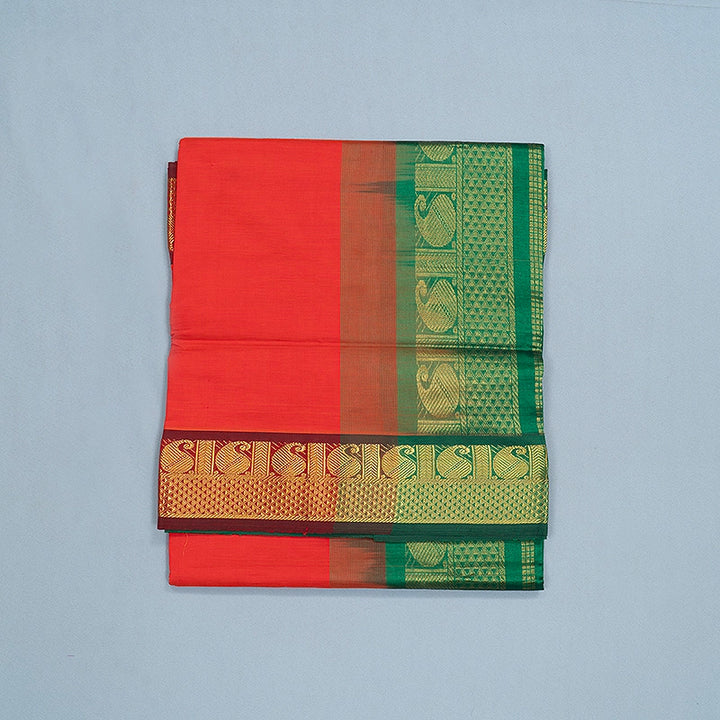 Hayagrivas Red Semi Silk Cotton Saree SSCBF164I1-11