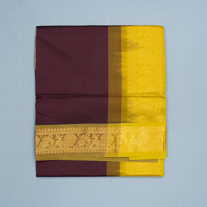 Hayagrivas Dark Brown Semi Silk Cotton Saree SSCBF164I1-134