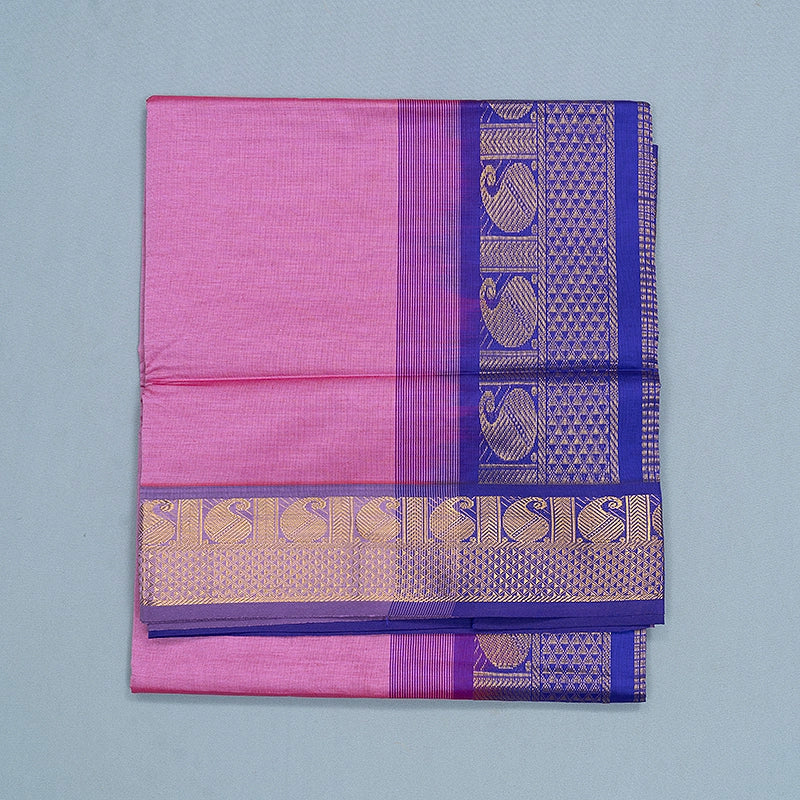 Hayagrivas Lotus Pink Semi Silk Cotton Saree SSCBF164I1-141
