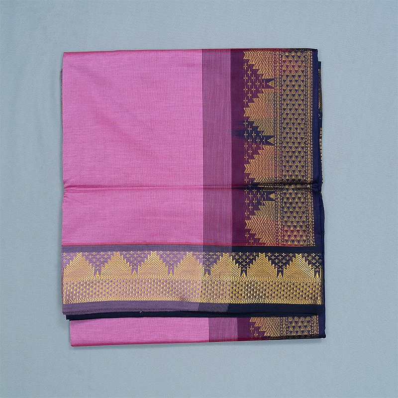 Hayagrivas Lotus Pink Semi Silk Cotton Saree SSCBF164I1-149