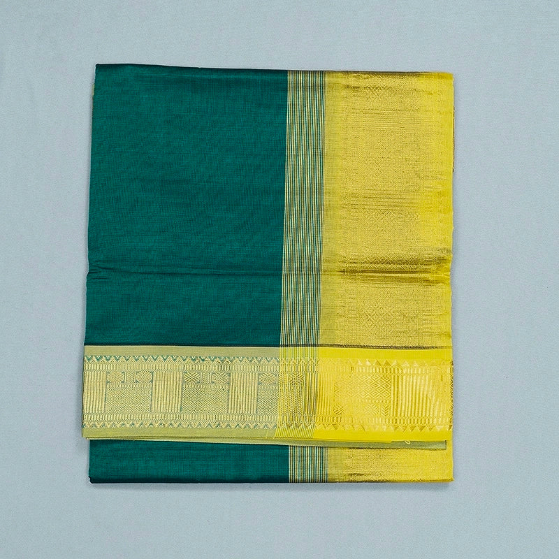 Hayagrivas Teal Green Semi Silk Cotton Saree SSCBF164I1-16