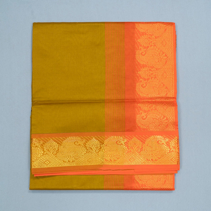 Hayagrivas Warm Mustard Semi Silk Cotton Saree SSCBF164I1-47