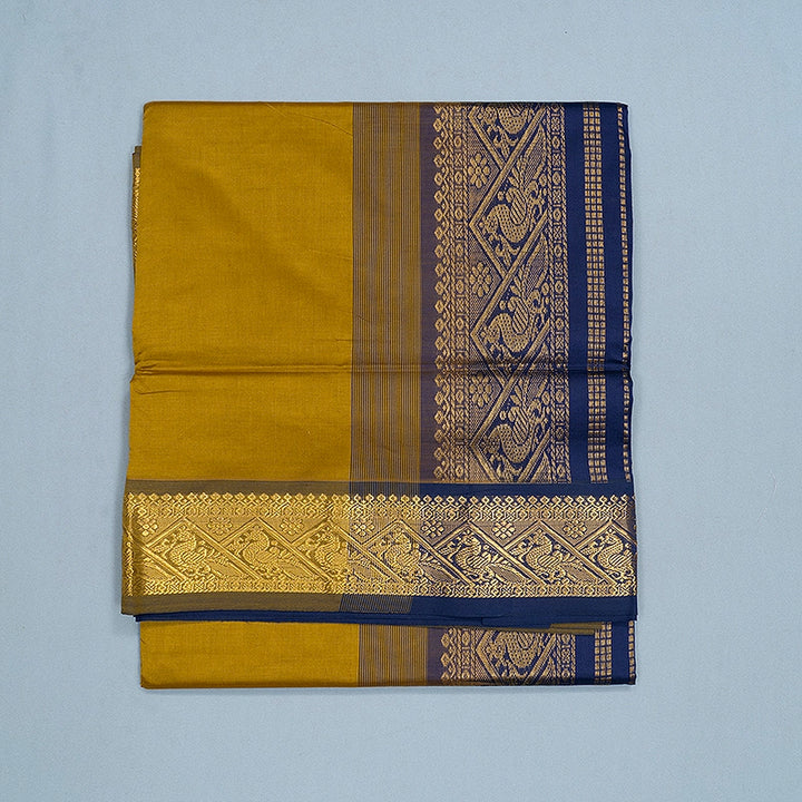 Hayagrivas Golden Yellow Semi Silk Cotton Saree SSCBF164I1-56