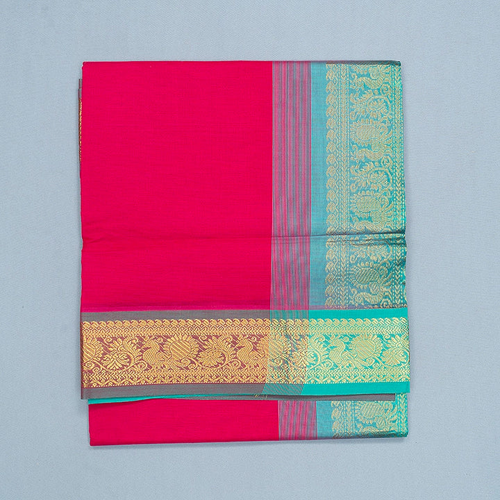 Hayagrivas Dark Pink Semi Silk Cotton Saree SSCBF164I1-58