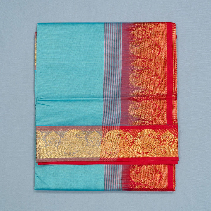 Hayagrivas Ice Blue Semi Silk Cotton Saree SSCBF164I1-62