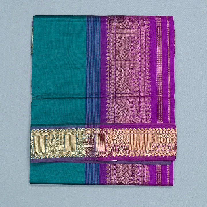 Hayagrivas Rama Green Semi Silk Cotton Saree SSCBF164I1-9