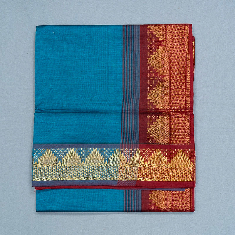 Hayagrivas Ramar Blue Semi Silk Cotton Saree SSCBF164I1-94