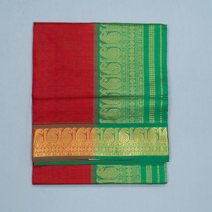 Hayagrivas Red Semi Silk Cotton Saree SSCBF164I2-46