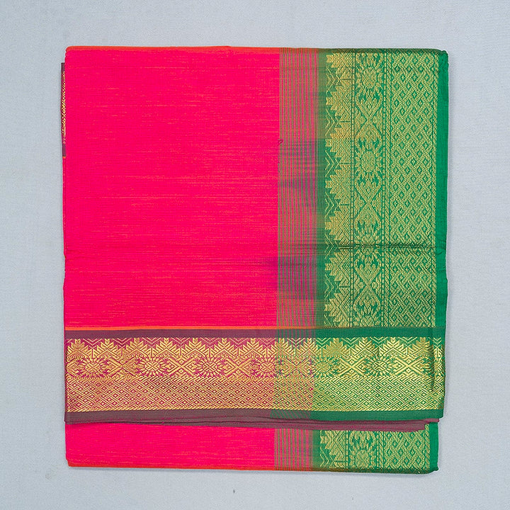 Hayagrivas Bright Pink Semi Silk Cotton Saree SSCBF164I1-162