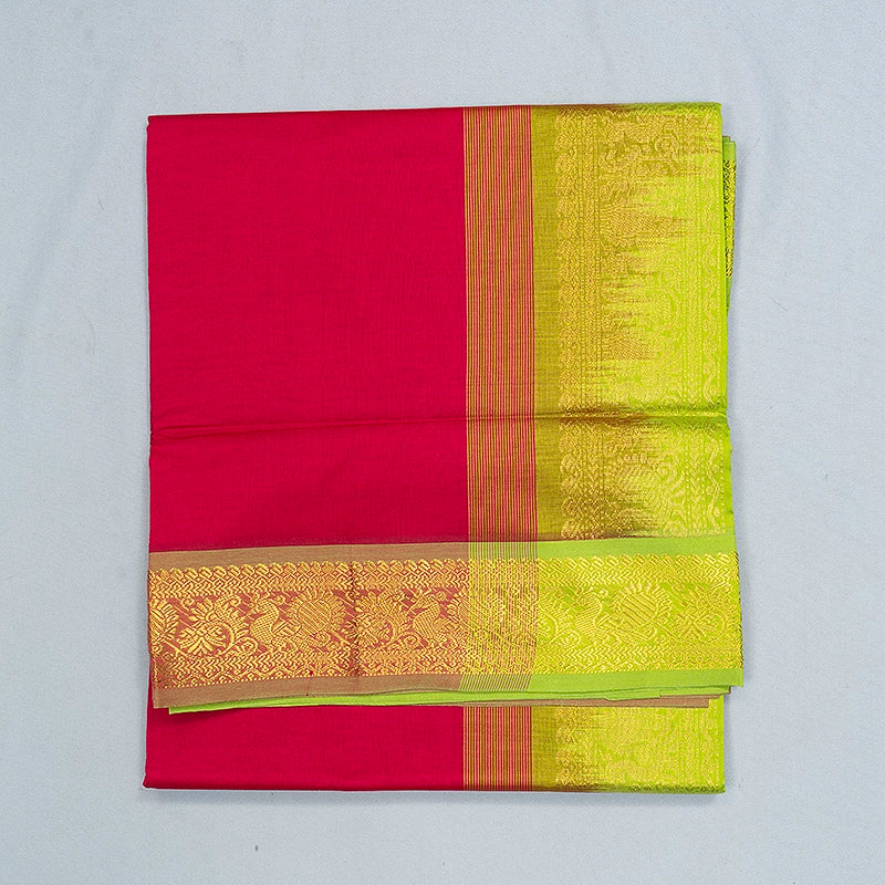 Hayagrivas Dark Pink Semi Silk Cotton Saree SSCBF164I1-43