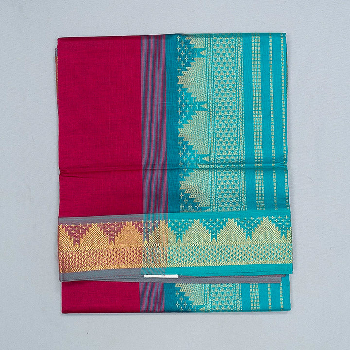 Hayagrivas Magenta Semi Silk Cotton Saree SSCBF164I1-46