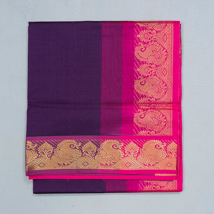 Hayagrivas Deep Violet Semi Silk Cotton Saree SSCBF164I1-60