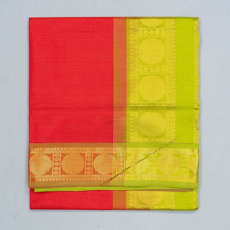 Hayagrivas Red Semi Silk Cotton Saree SSCBF164I2-32