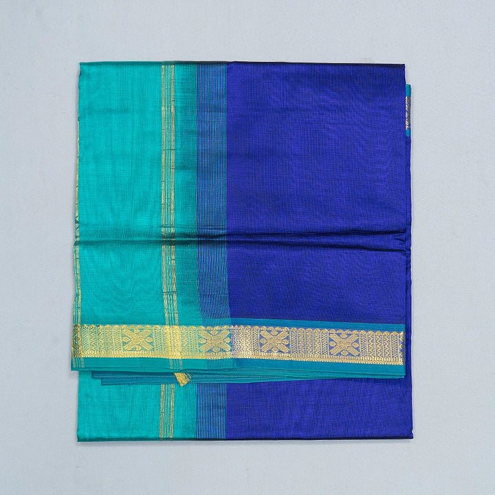 Hayagrivas Royal Blue Pure Silk Cotton Saree SSCBF175I6-1