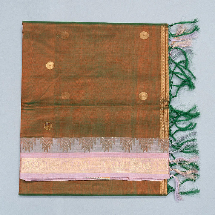 Hayagrivas Manthalir Green Kanchi Silk Cotton Saree SSCBF179I5-16