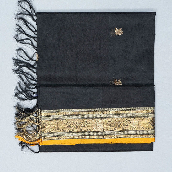 Hayagrivas Black Kanchi Silk Cotton Saree SSCBF179I5-27