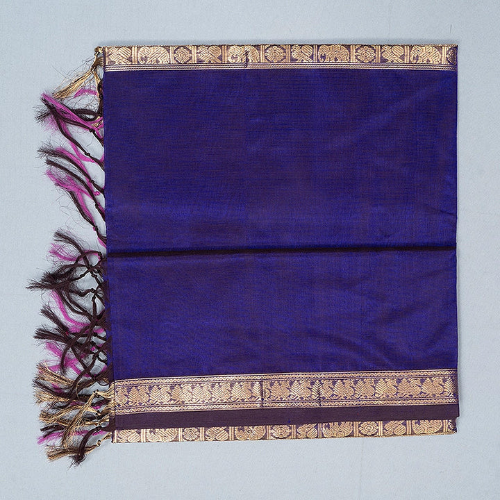 Hayagrivas Lavender Kanchi Silk Cotton Saree SSCBF179I10-3