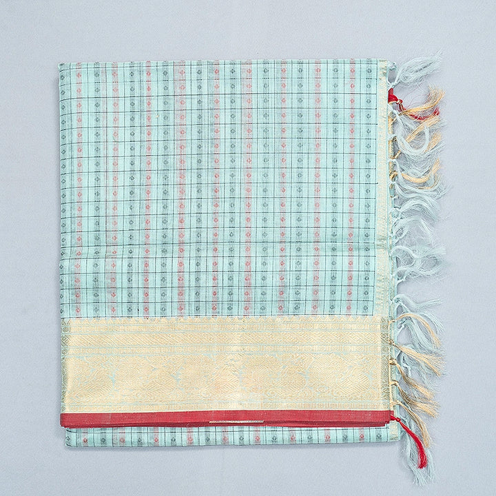 Hayagrivas Ice Blue Kanchi Silk Cotton Saree SSCBF179I11-3