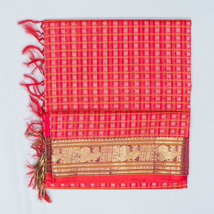 Hayagrivas Rani Pink Kanchi Silk Cotton Saree SSCBF179I12-6