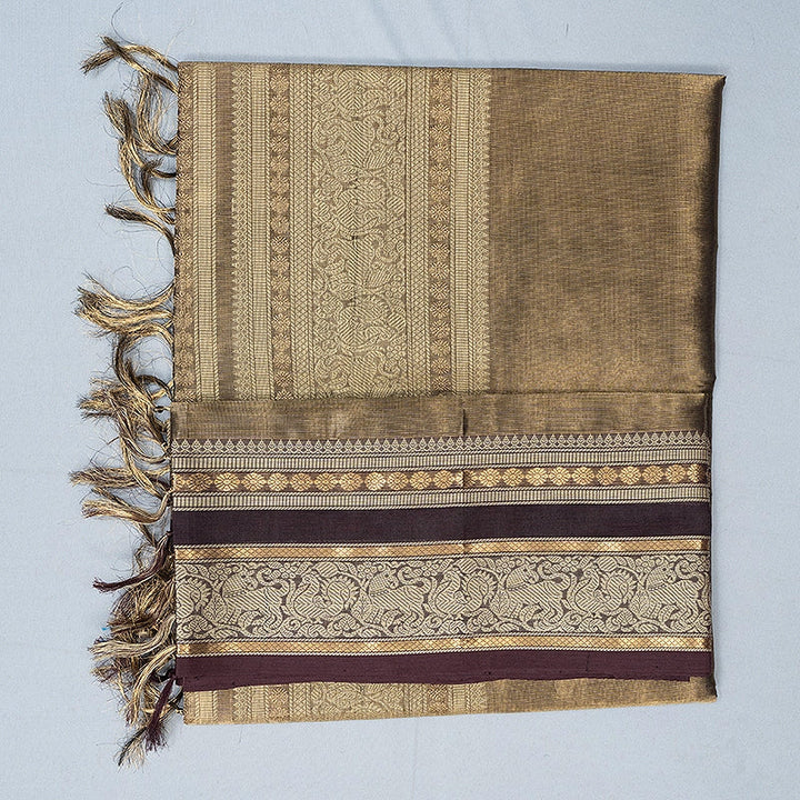 Hayagrivas Metallic Gold Tissue Kanchi Silk Cotton Saree SSCBF179I14-4