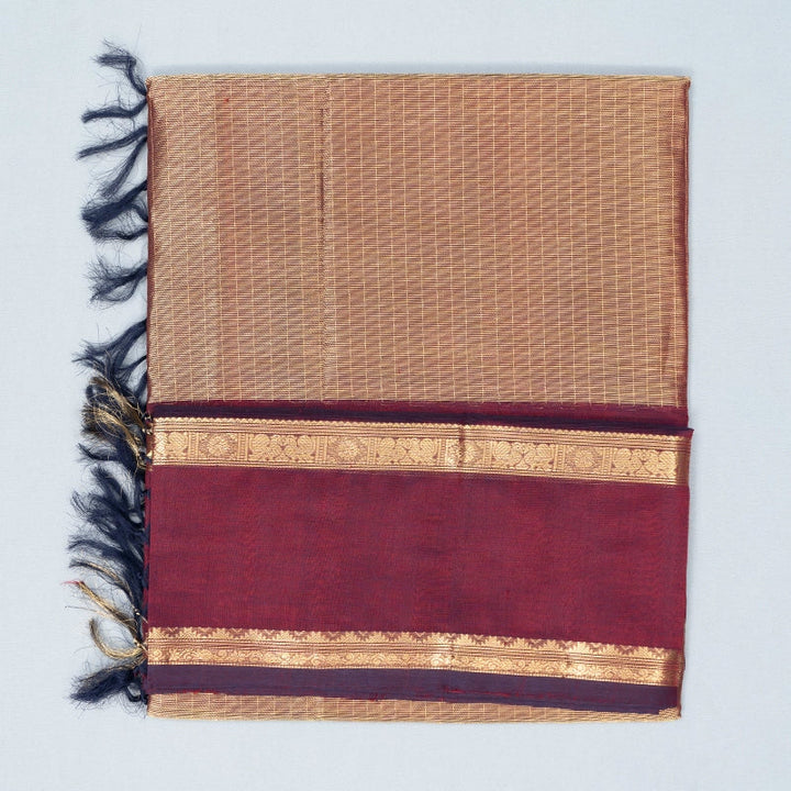Hayagrivas Wine Marron Tissue Kanchi Silk Cotton Saree SSCBF179I14-5