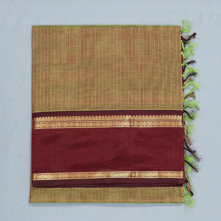 Hayagrivas Manthulir Green Kanchi Silk Cotton Saree SSCBF179I2-3