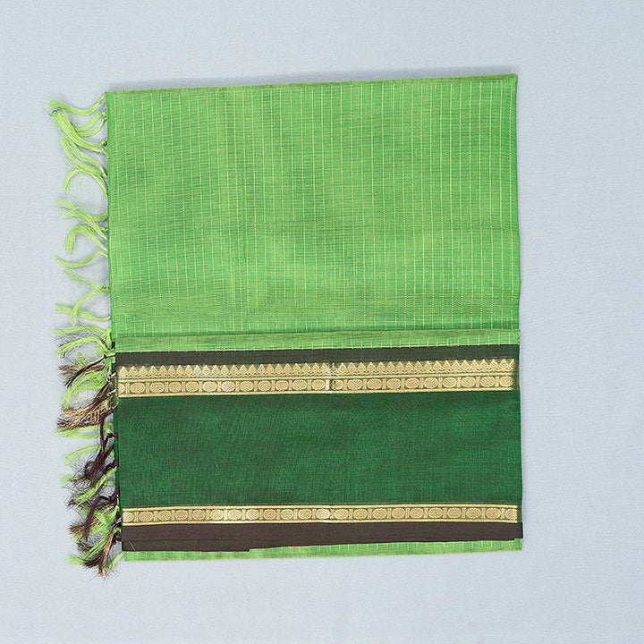 Hayagrivas Parrot Green Kanchi Silk Cotton Saree SSCBF179I2-6