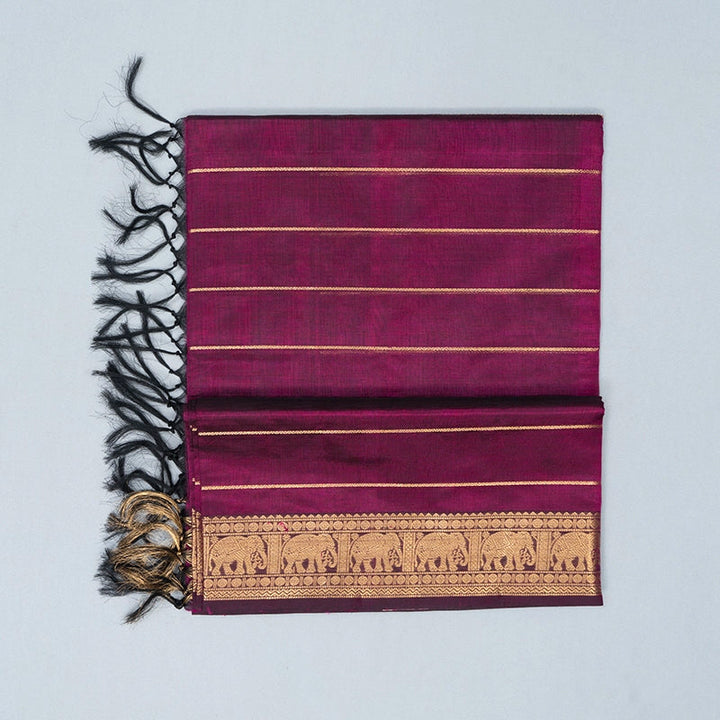 Hayagrivas Purple Kanchi Silk Cotton Saree SSCBF179I5-33