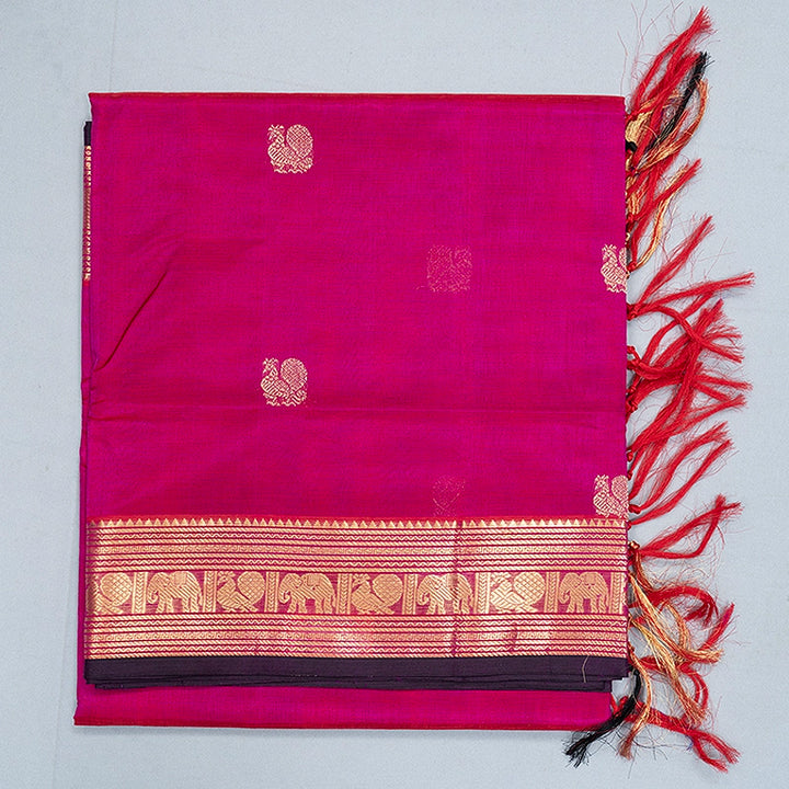 Hayagrivas Rani Pink Kanchi Silk Cotton Saree SSCBF179I5-8