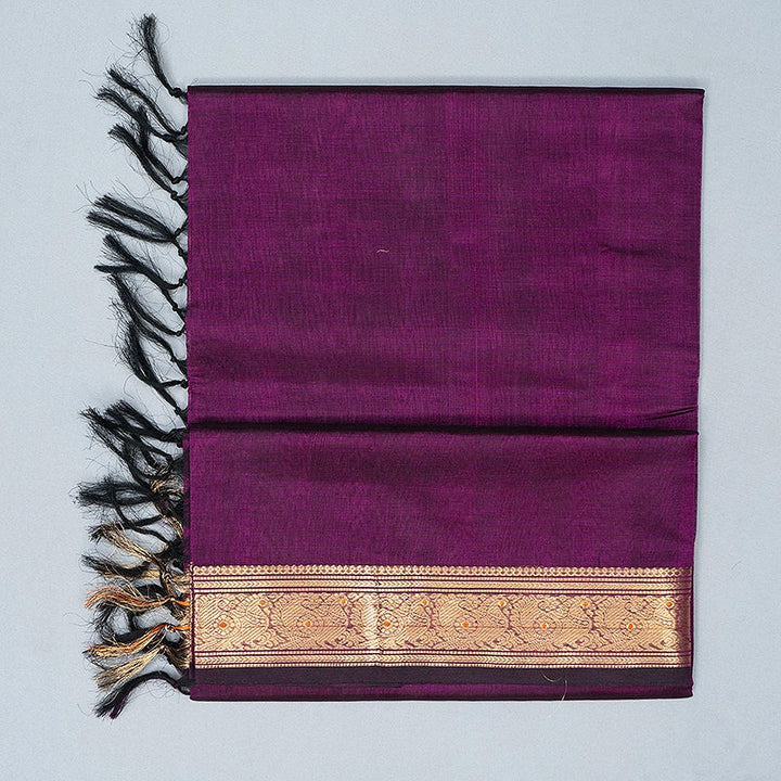 Hayagrivas Purple Kanchi Silk Cotton Saree SSCBF179I7-17
