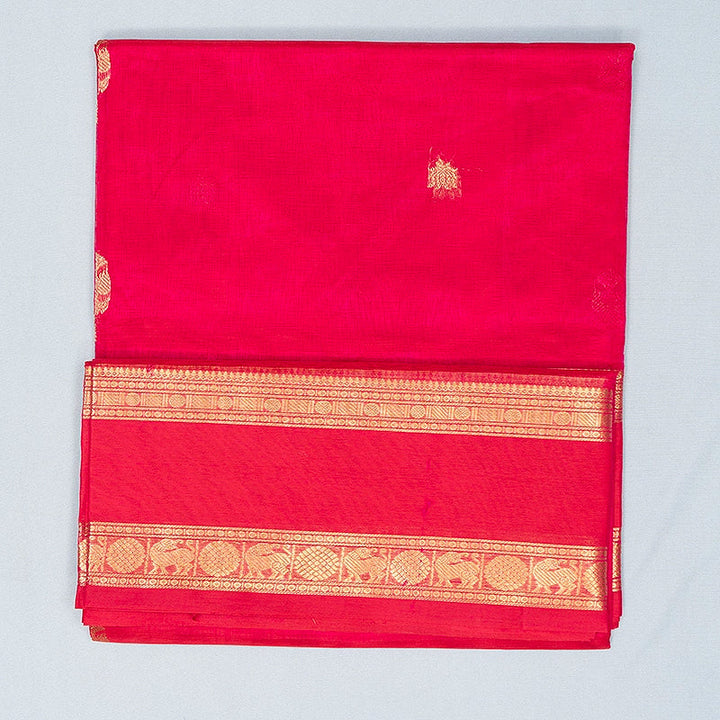 Hayagrivas Rani Pink Kanchi Silk Cotton Saree SSCBF179I7-6
