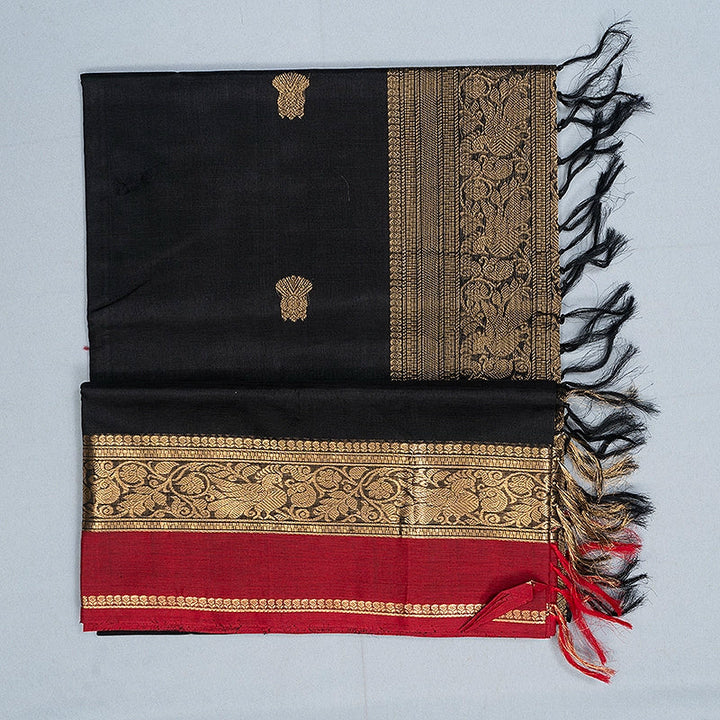Hayagrivas Black Kanchi Silk Cotton Saree SSCBF179I9-26