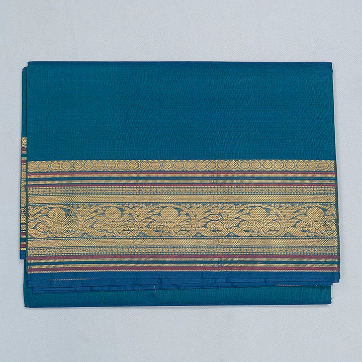 Hayagrivas Peacock Blue Handloom Chettinad Cotton Saree SSCBF188J1-18