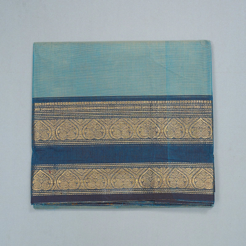 Hayagrivas Ice Blue Handloom Chettinad Cotton Saree SSCBF209J1-22
